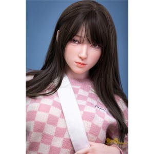 153cm Irontech silicone sex doll Japanese love doll with black long hair