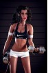 Sexy beautiful girl TPE doll who loves fitness