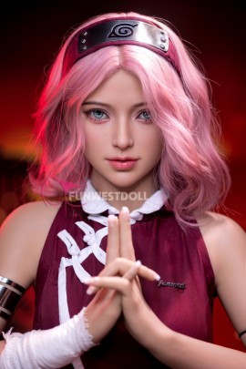 159cm tall pink hair small breasts A cup sex doll