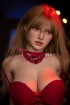 F Cup Sexy Lifelike Sex Doll 155cm Wearing Red Funwest Doll