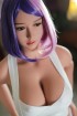 Purple hair sexdoll busty asian mature silicone doll Lexi