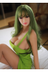 Mariana E-cup green hair TPE sex doll 158cm doll