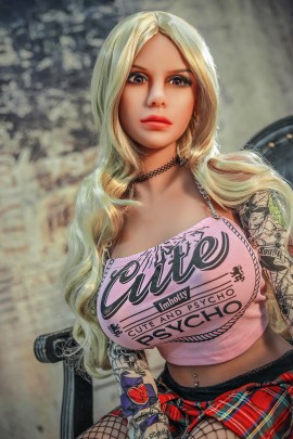Silver-haired big-breasted sex doll 140cm SY Doll American girl