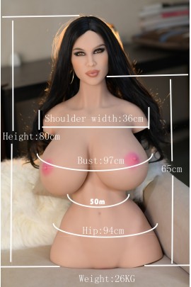 80cm Big Boobs Torso Sex Doll 6yedoll